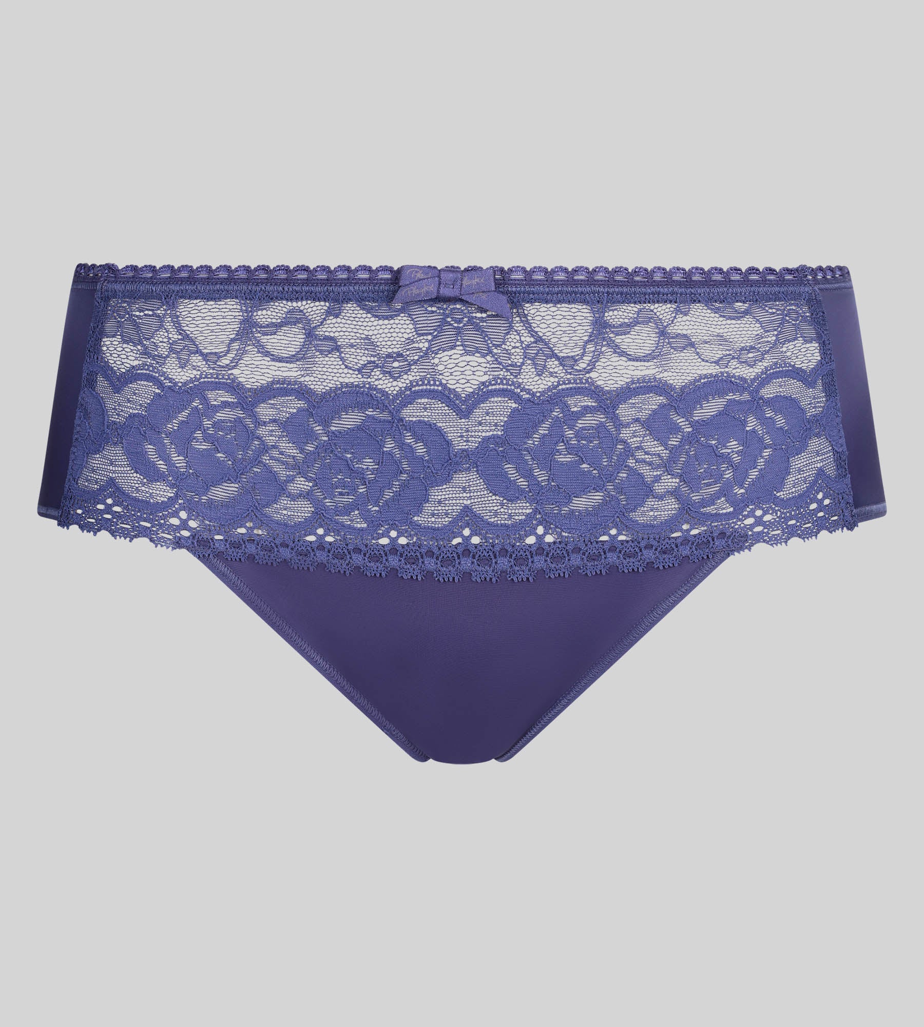 Slip blu cobalto Flowery Lace Riciclato - Image 5