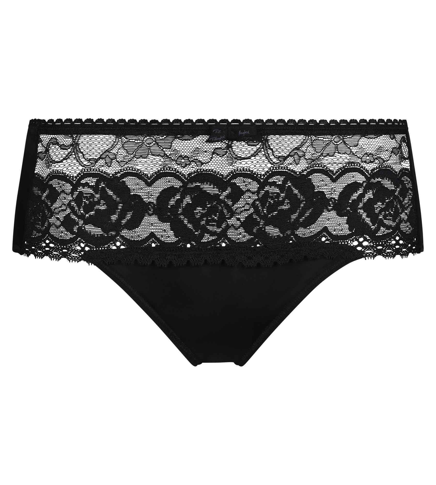 Slip nero Flowery Lace Riciclato - Image 5