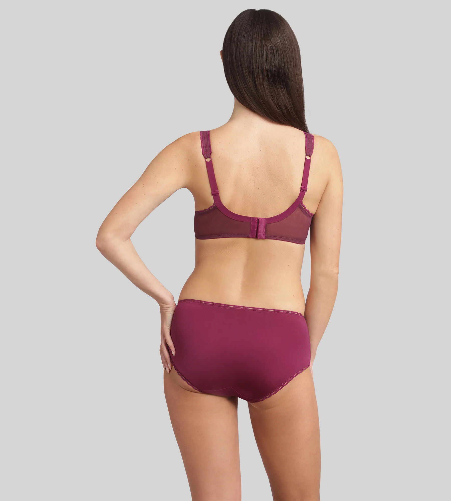 Slip viola imperiale Criss Cross Femminile Riciclato - Image 4